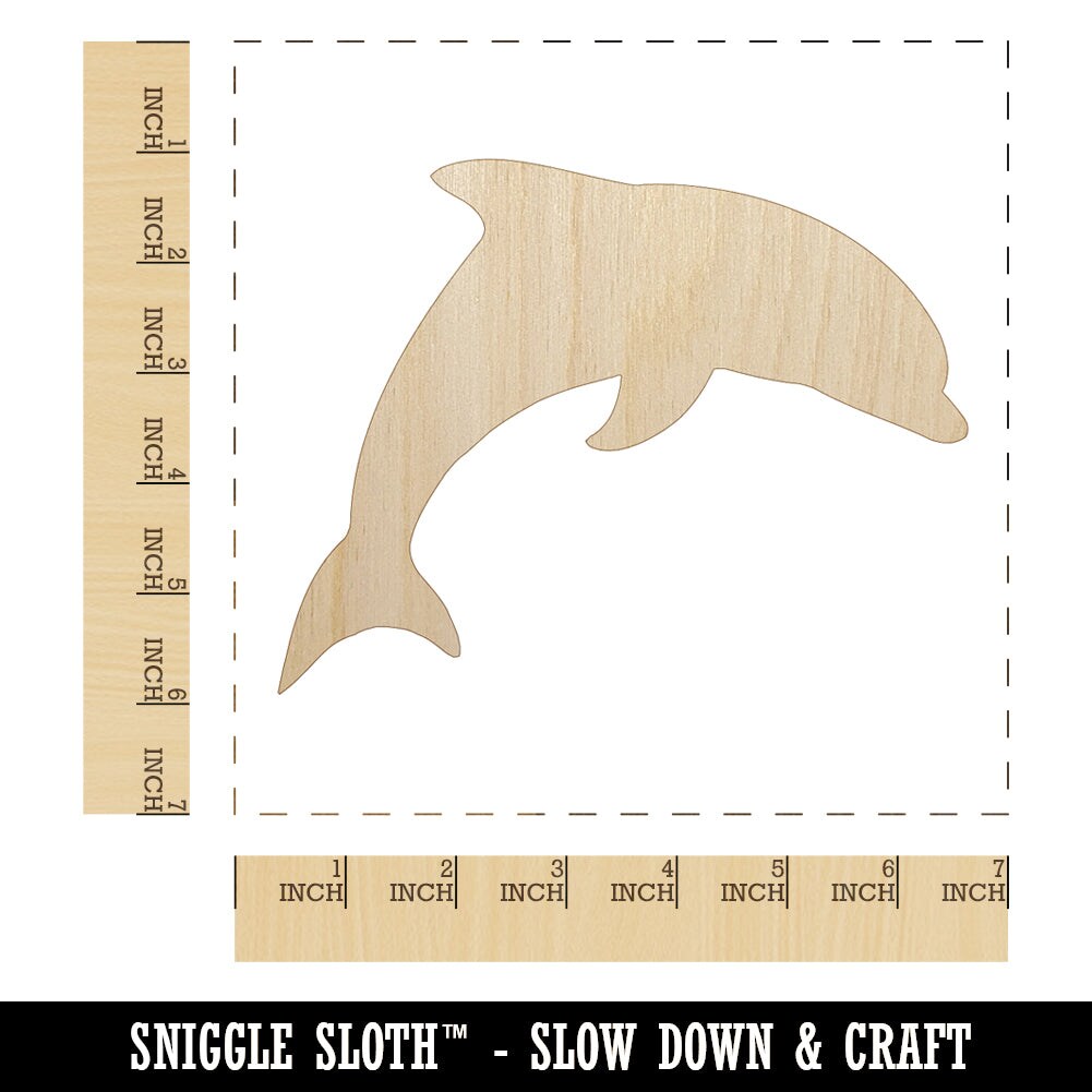 Dolphin Shape Unfinished Wood Cutouts - Artistic Craft Supply