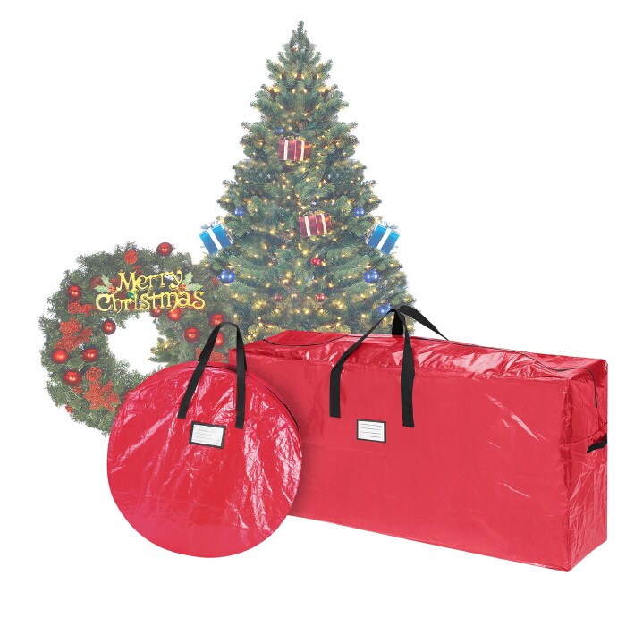 Elf Stor Red Durable 9 Ft Christmas Tree Storage Bag 30