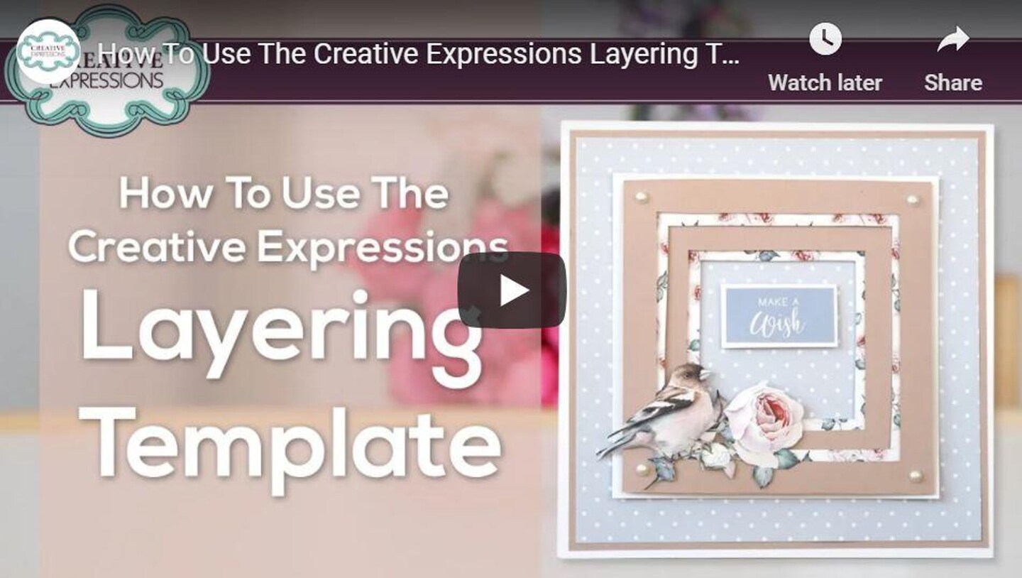 Creative Expressions Layering Template 6 in x 6 in