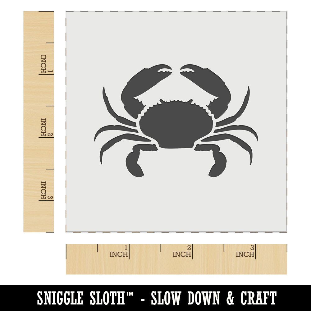 Crab Beach Ocean Wall Cookie DIY Craft Reusable Stencil