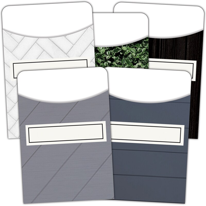 Modern Farmhouse Library Pockets - Multi-Pack, Pack of 35
