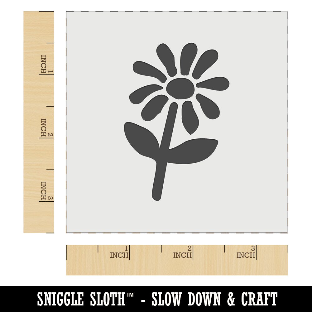 Daisy Flower Sketch Wall Cookie DIY Craft Reusable Stencil