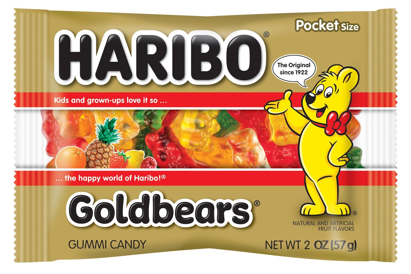 Gummi Candy, Goldbears, 2 Ounce (Case of 24)