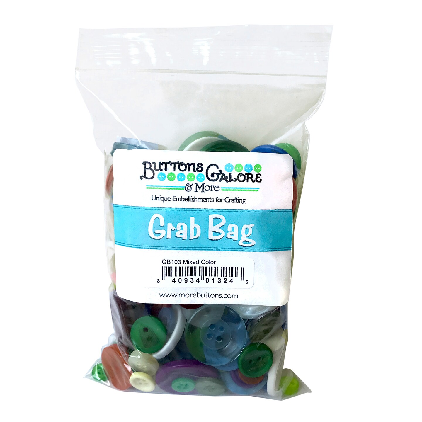 Buttons Galore and More Primary Color Button Grab Bag - 6 oz. - 200+ Buttons