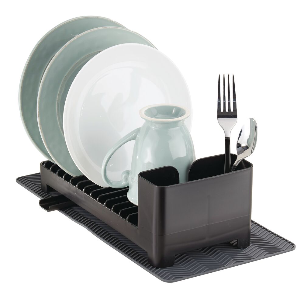 Dish Drying Rack with Silicone Mat