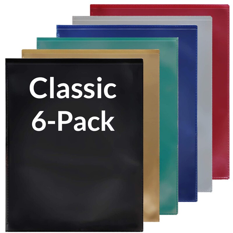 Classic Colors - LX Folders Assorted Variety Pack - Made in U.S.A