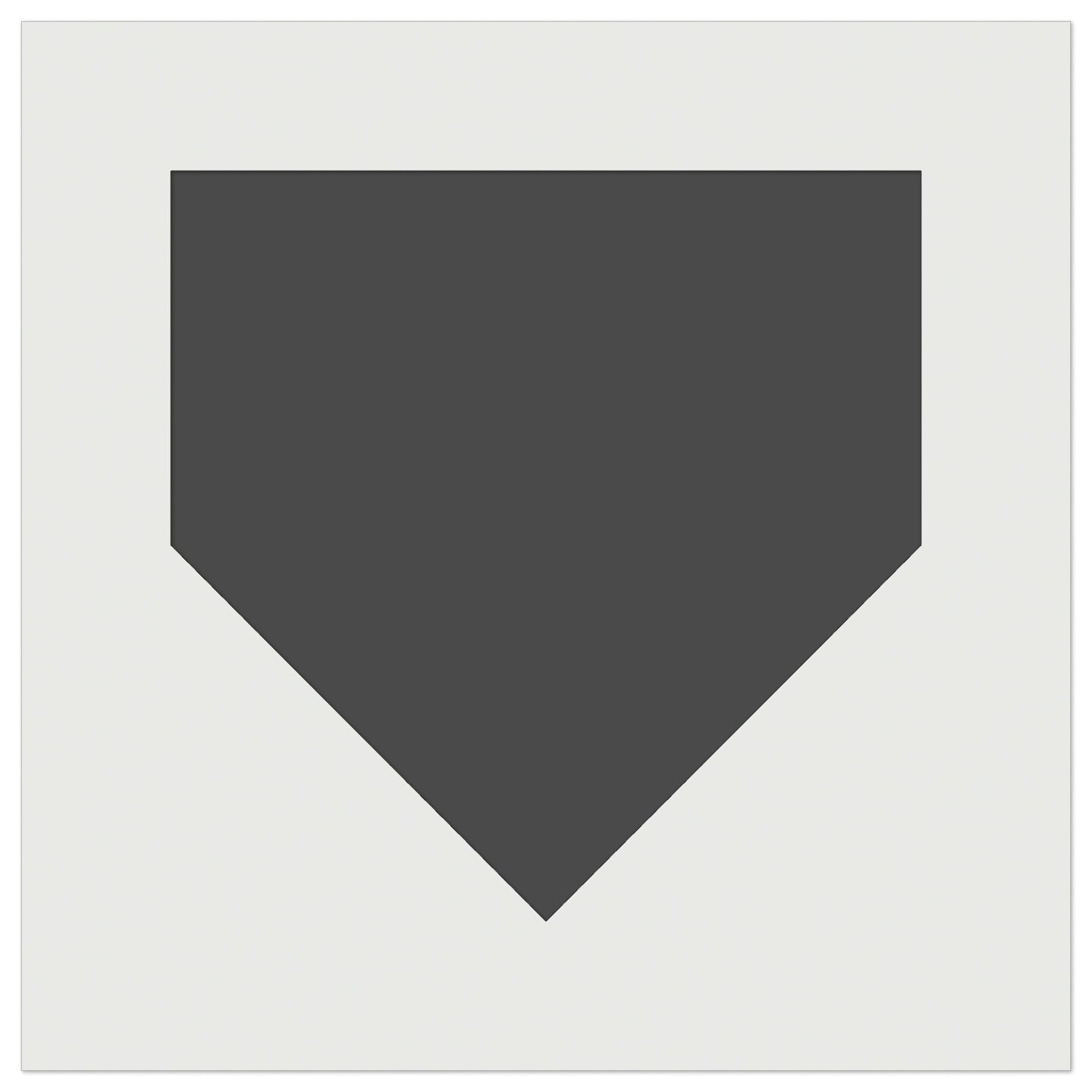 Home Plate Baseball Wall Cookie DIY Craft Reusable Stencil