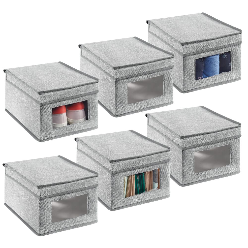 mDesign Soft Fabric Closet Storage Organizer Box Michaels