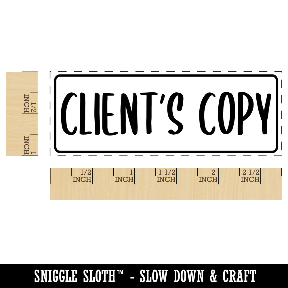 Client&#x27;s Copy Self-Inking Rubber Stamp Ink Stamper for Business Office