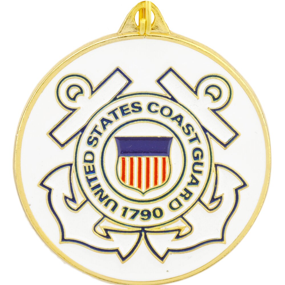 EEC, Inc. US Coast Guard Logo Keychain Patriotic Key Ring Military Gift Men Wome