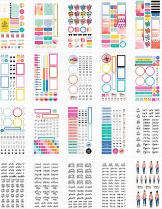 Me & My Big Ideas The Happy Planner Super Mom Stickers Accessory Book 952pcs