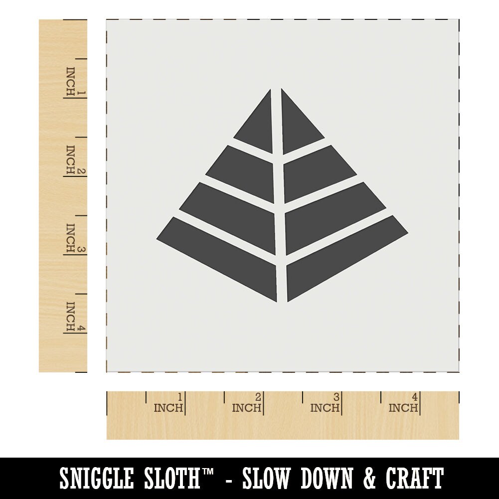 Pyramid Egypt Outline Wall Cookie DIY Craft Reusable Stencil
