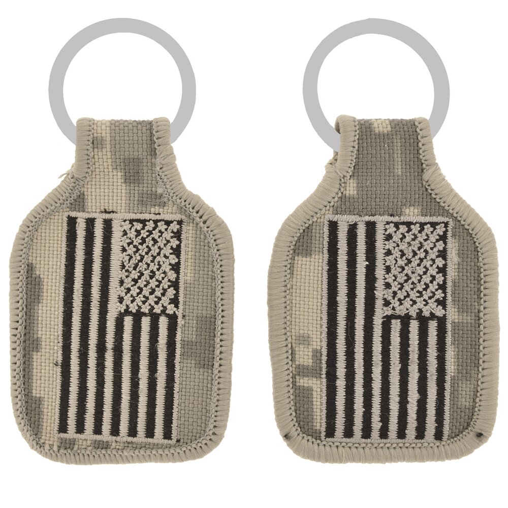 Key Ring USA Flag Digital Camo Embroidered (1-3/4&#x22;X2-3/4&#x22;)