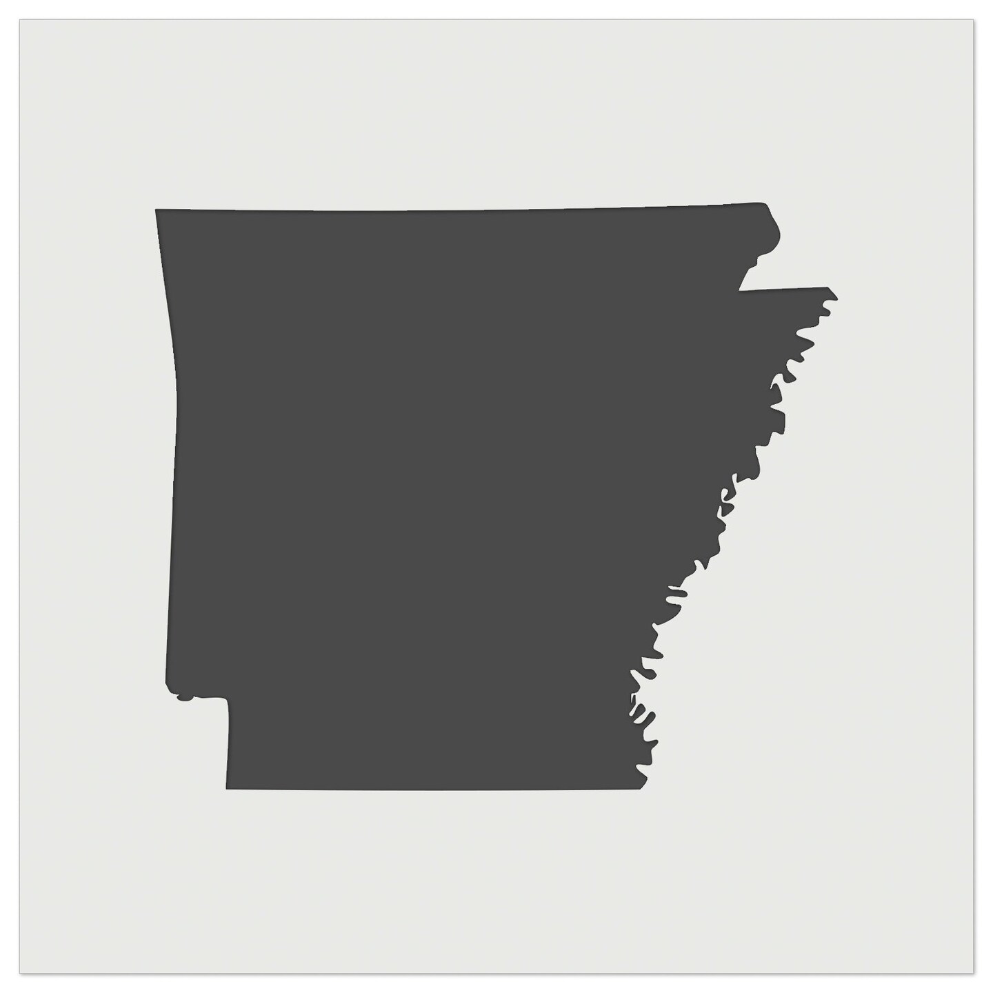Arkansas State Silhouette Wall Cookie DIY Craft Reusable Stencil
