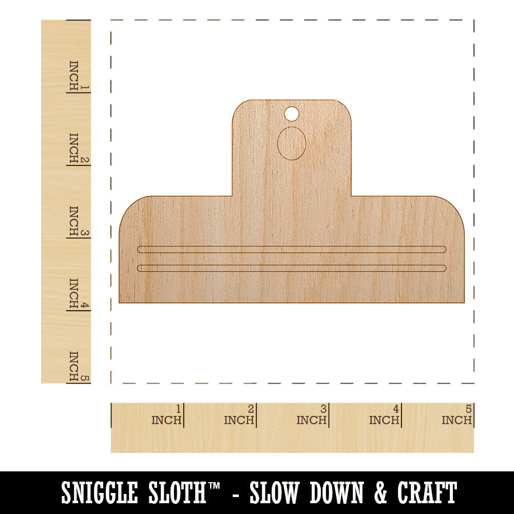 Fun Binder Paper Clip Unfinished Craft Wood Holiday Christmas Tree DIY Pre-Drilled Ornament