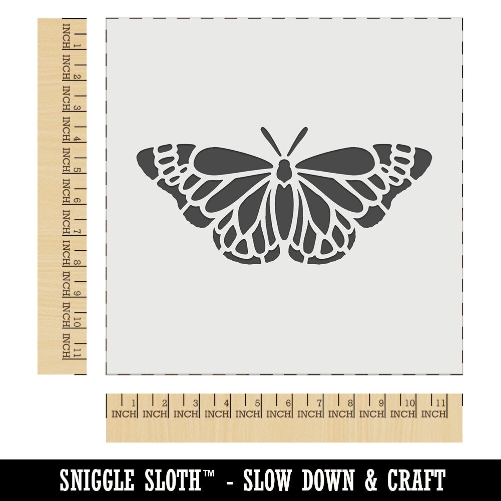 Delicate Detailed Butterfly Spring Summer Nature Monarch Wall Cookie DIY Craft Reusable Stencil