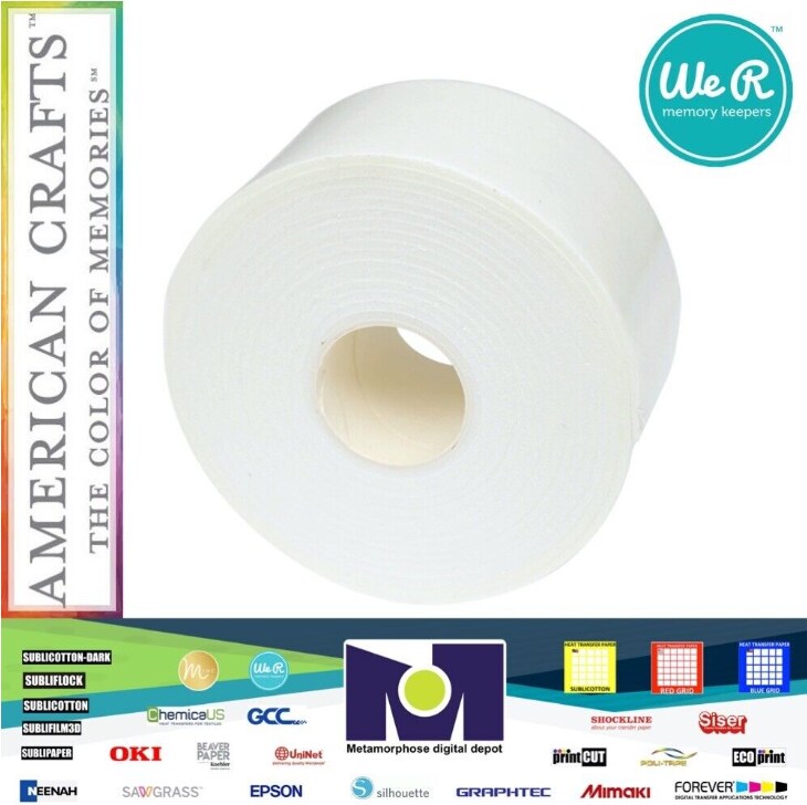 Sticky Thumb Double-Sided Foam Tape 3.94 Yards-White, 2"X1mm - 1 Roll 60000312 By American Crafts
