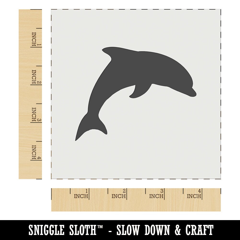Dolphin Solid Wall Cookie DIY Craft Reusable Stencil