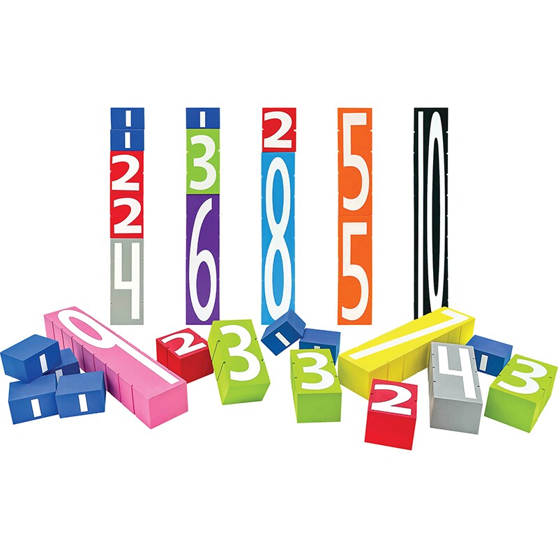 Number Stax - Stacking Foam Number Blocks, Count: 1, Model: TCR20123 ...
