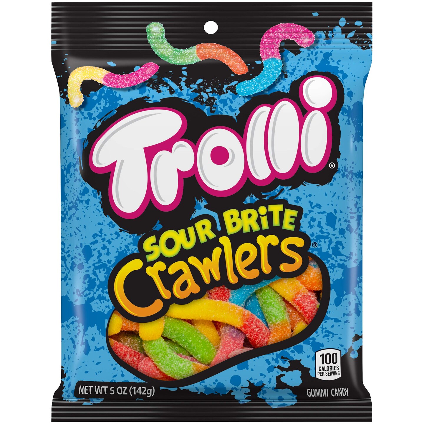 Gummi Sour Brite Crawlers Gummy Candy, 5 Ounce (Case of 12)