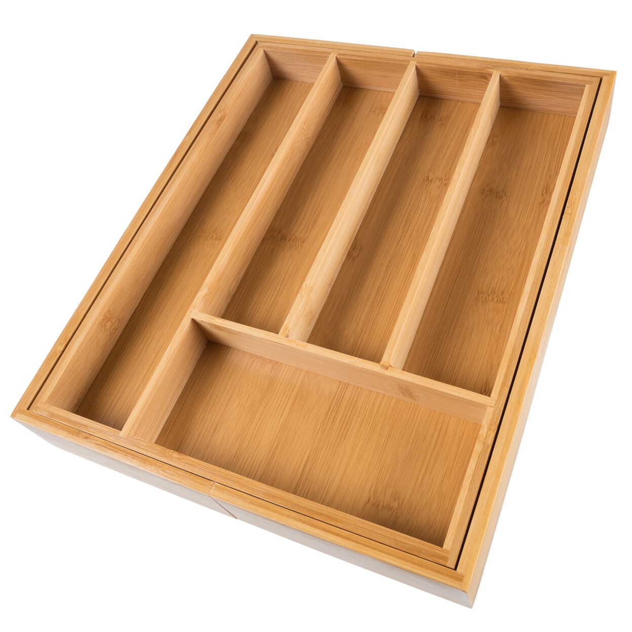Bamboo Expandable Utensil Drawer Organizer Lavish Home Kitchen Divider 14-15.75&#x22;