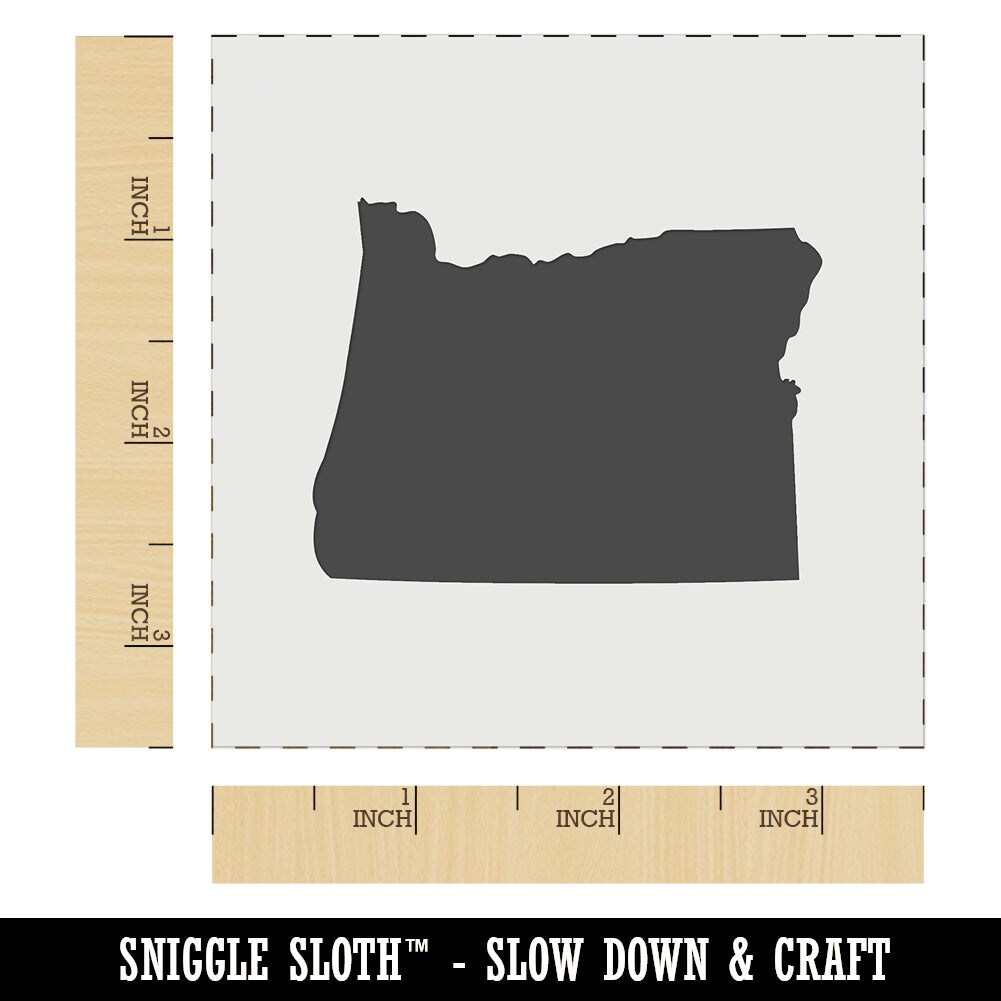 Oregon State Silhouette Wall Cookie DIY Craft Reusable Stencil