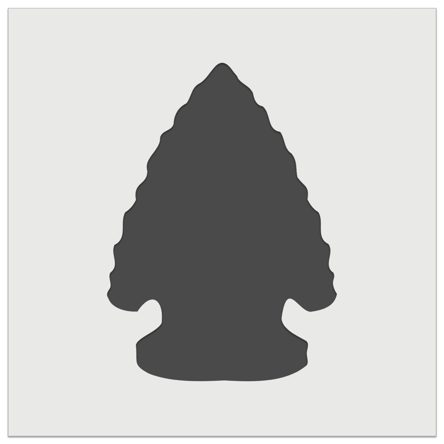 Native American Arrowhead Obsidian Stone Indian Wall Cookie DIY Craft Reusable Stencil
