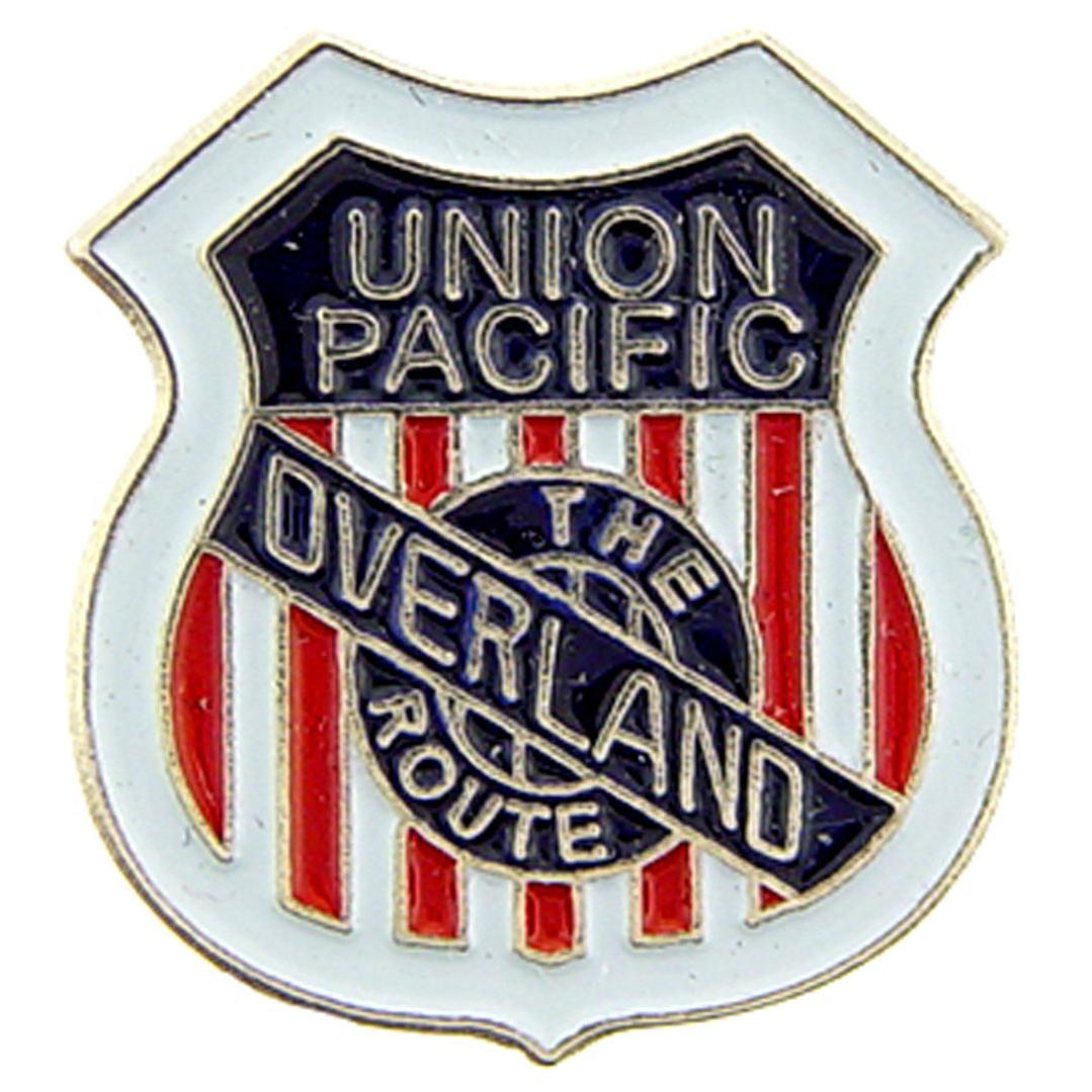 EagleEmblems P01056 PIN-RR,Union PAC.Overland (1&#x27;&#x27;)