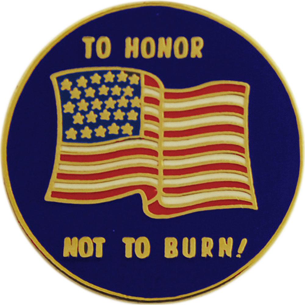 American Flag To Honor Pin 1&#x22;