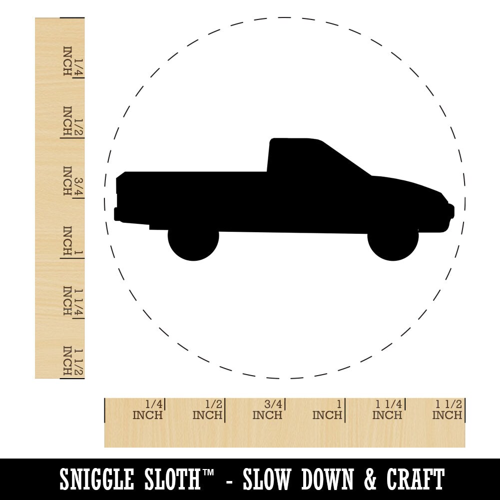 Pickup Truck Solid Self-Inking Rubber Stamp for Stamping Crafting ...