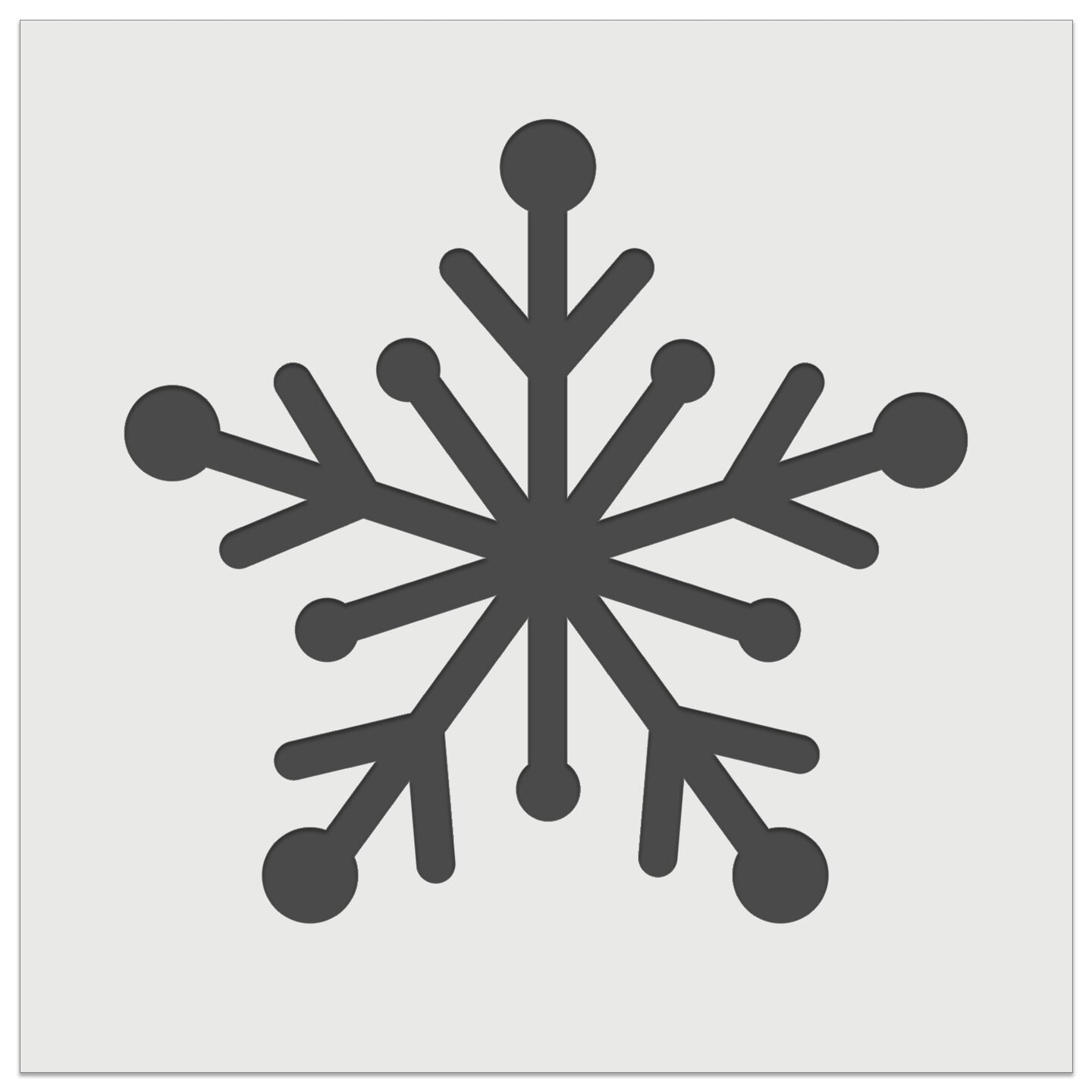 Star Snowflake Winter Wall Cookie DIY Craft Reusable Stencil