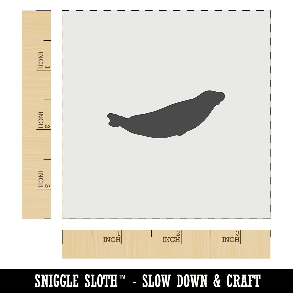 Seal on Tummy Solid Wall Cookie DIY Craft Reusable Stencil