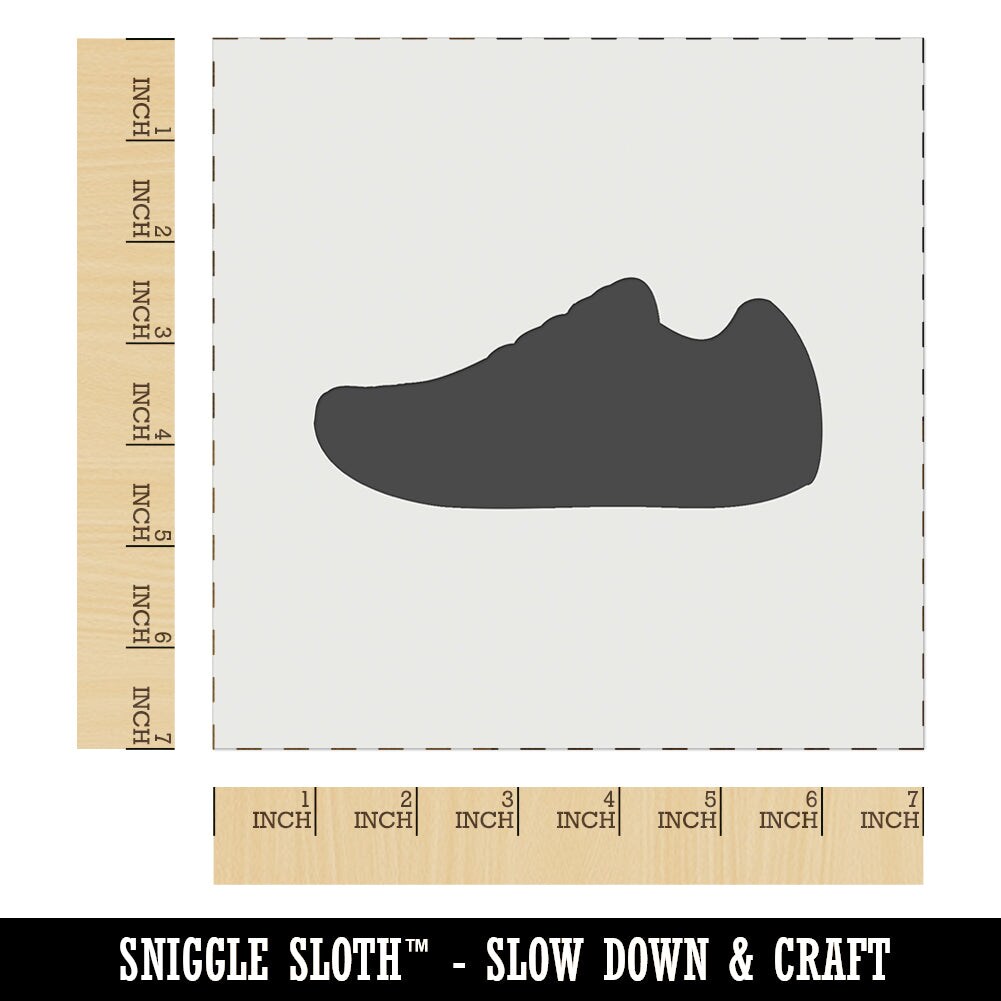 Athletic Running Shoe Wall Cookie DIY Craft Reusable Stencil