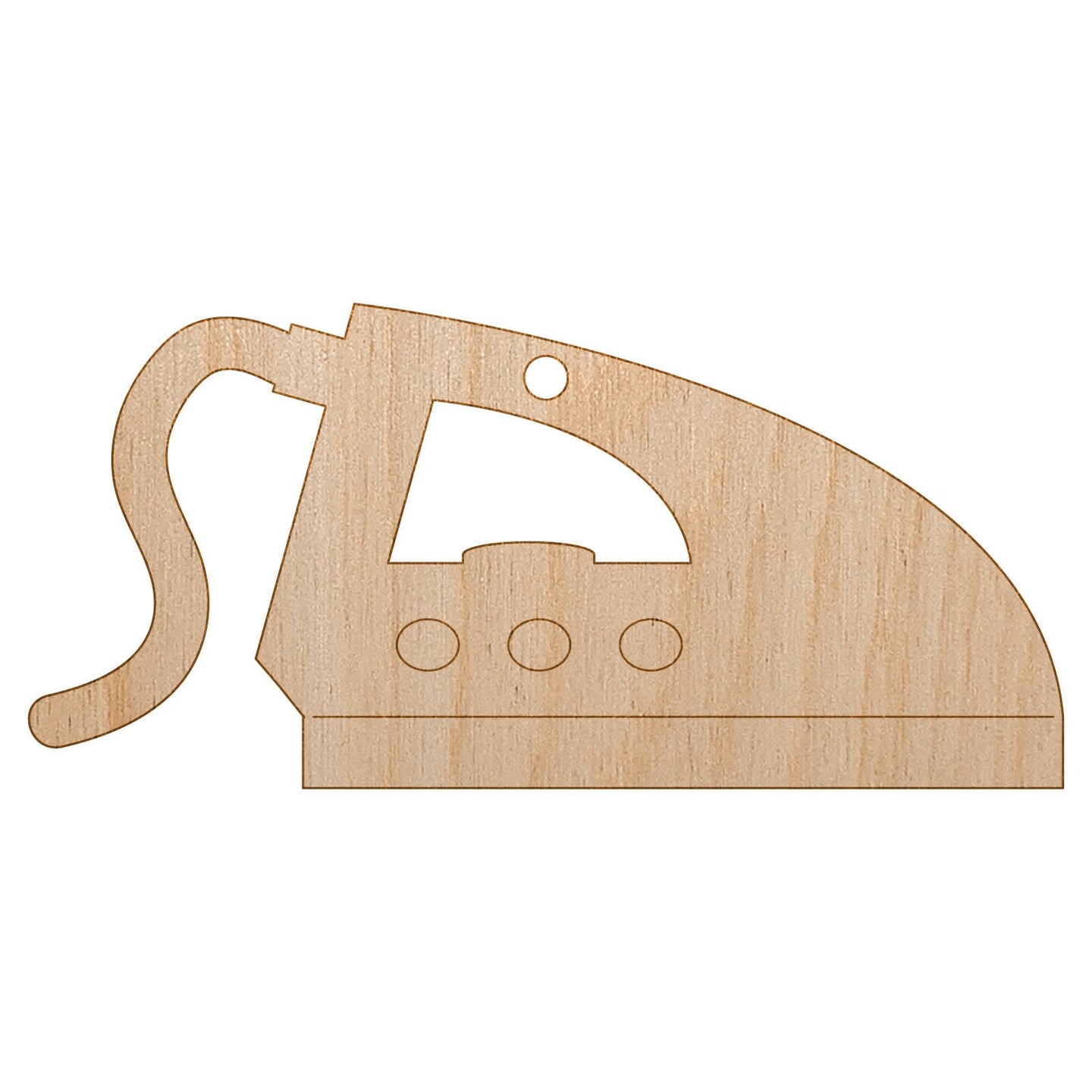 Ironing Icon Unfinished Craft Wood Holiday Christmas Tree DIY Pre-Drilled Ornament