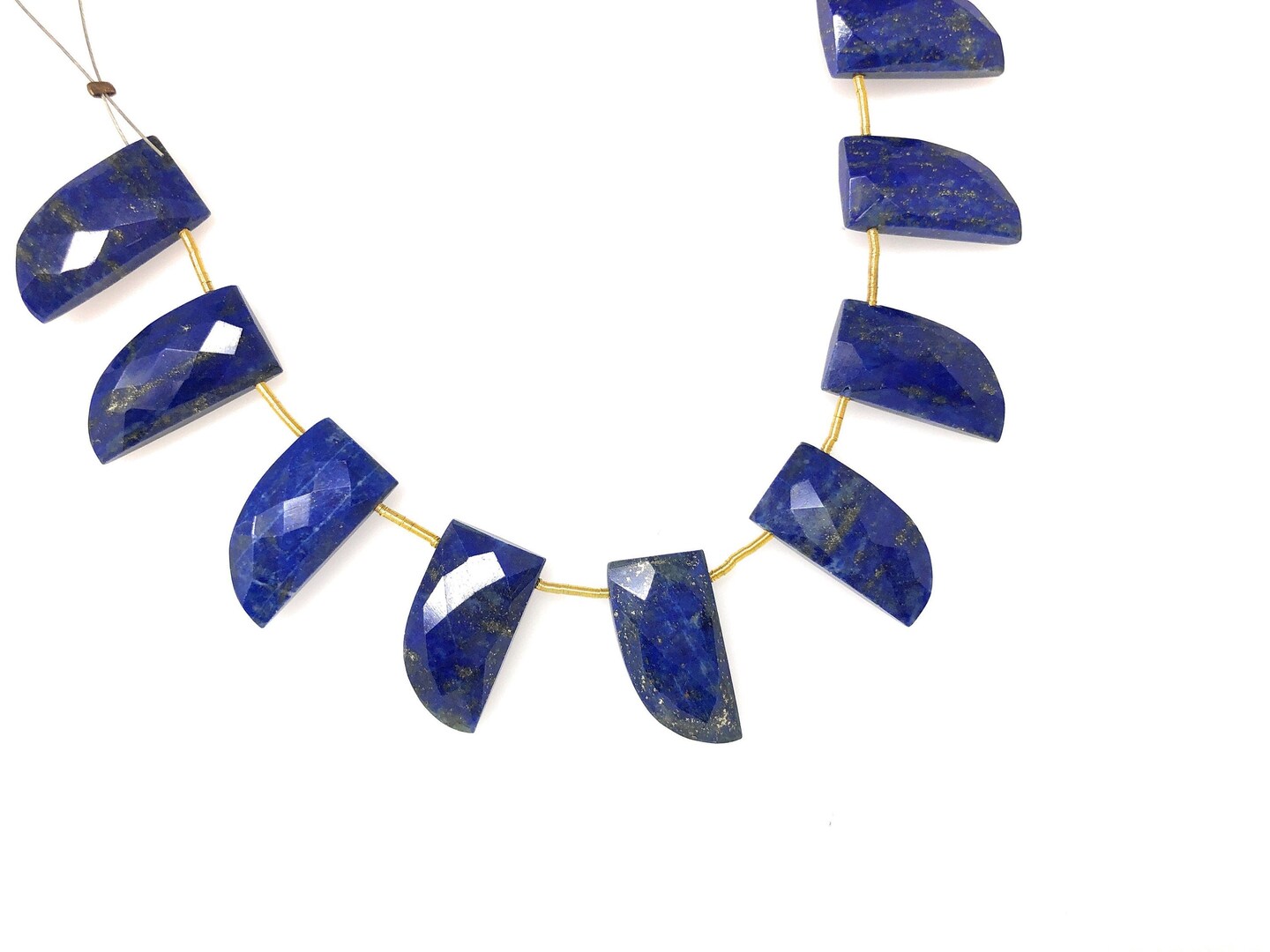 Natural Lapis Lazuli and Genuine Gemstone Beads, Blue - 20x10.5mm - 10 Pieces
