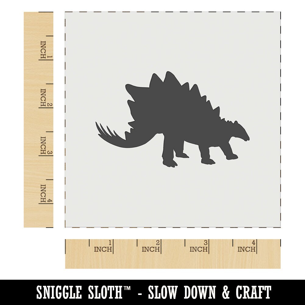 Stegosaurus Dinosaur Solid Wall Cookie DIY Craft Reusable Stencil