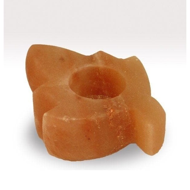 All Himalayan Salt Leaf Himalayan Salt Candle Holder