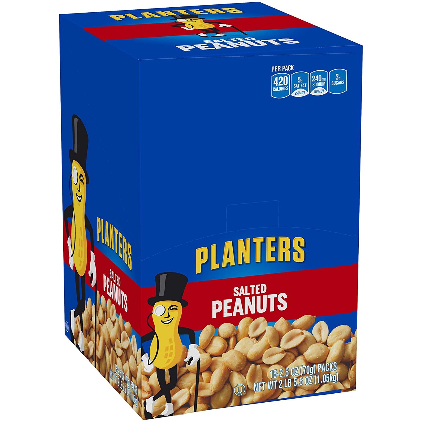 Salted Peanuts, 2.5 oz (Case of 15)