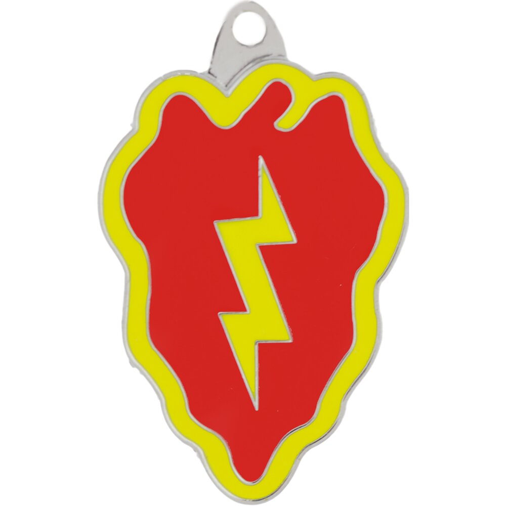 Key Ring-Army, 025th Div. Zinc-Pwt (1-1/2&#x22;)