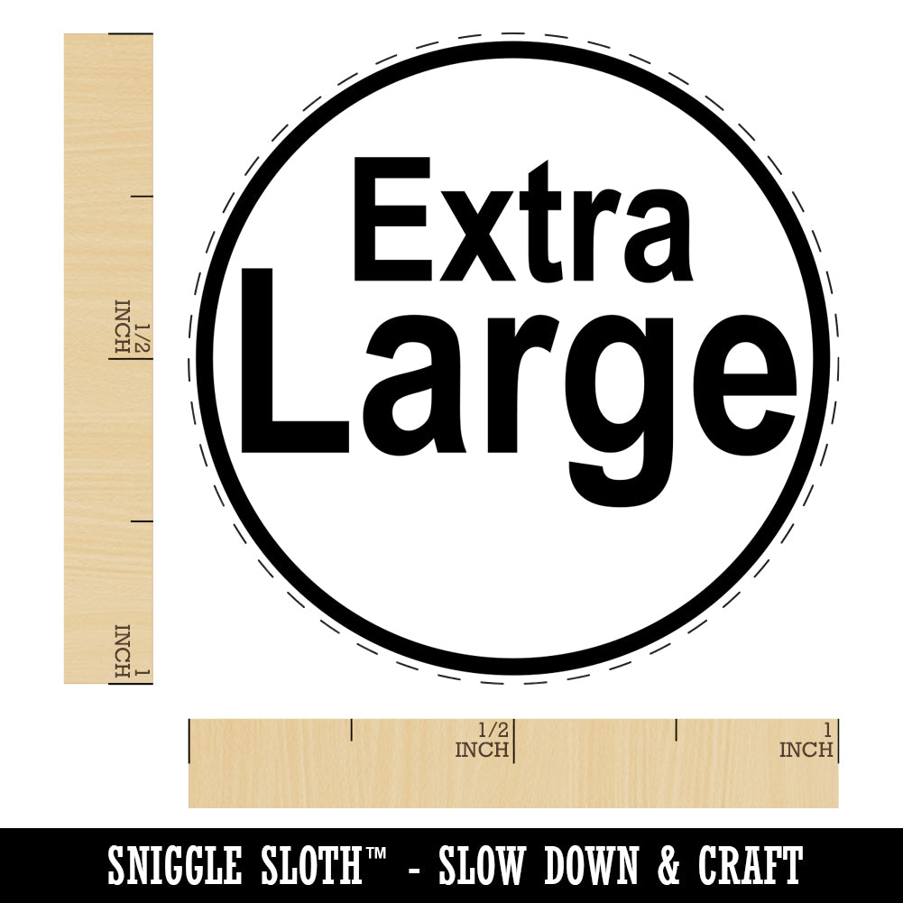 Extra Large Size Tag Self-Inking Rubber Stamp for Stamping Crafting Planners