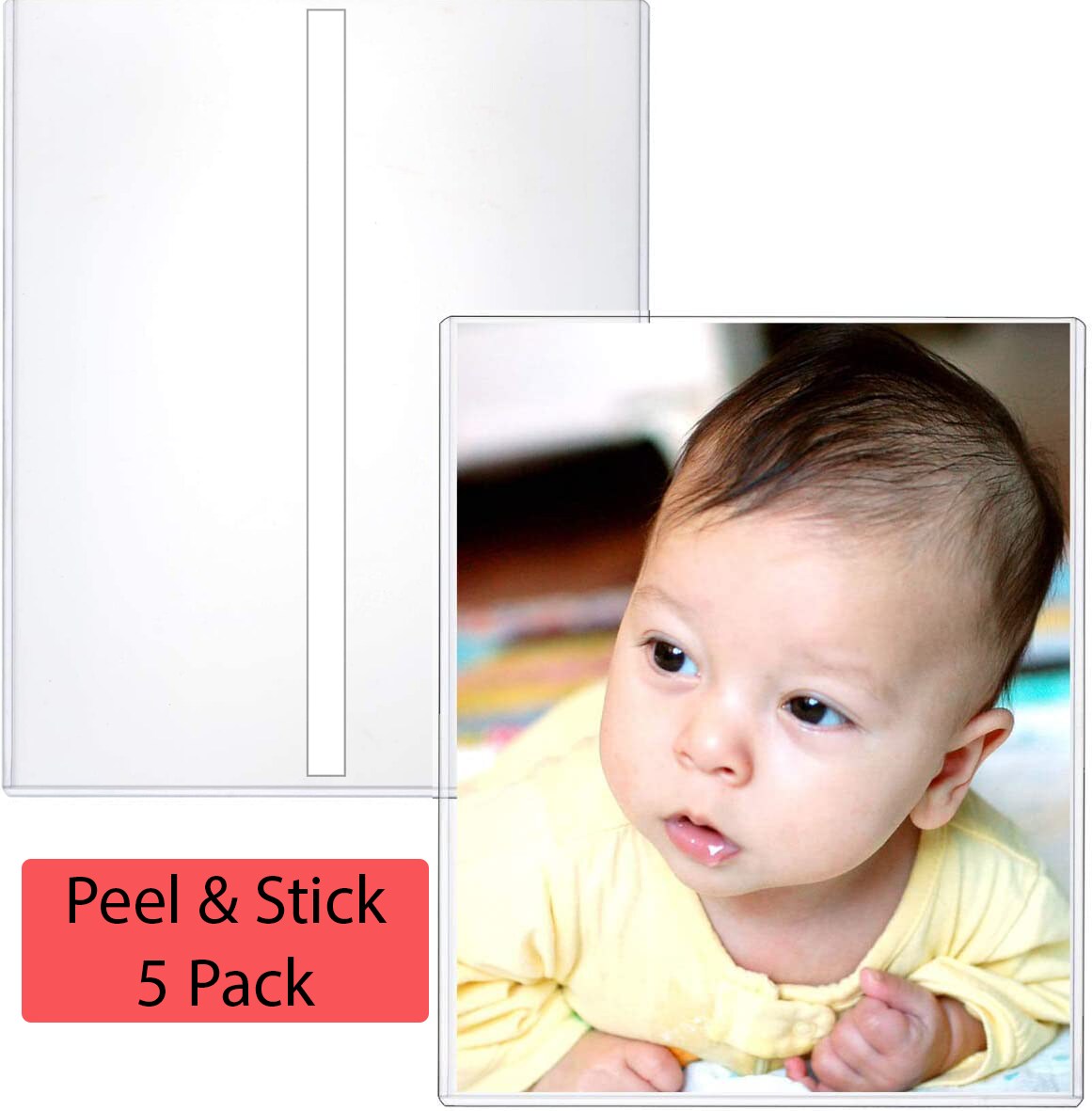 Rigid Toploaders with Peel and Stick Strip - 8&#x22; x 10&#x22; - Photo Size