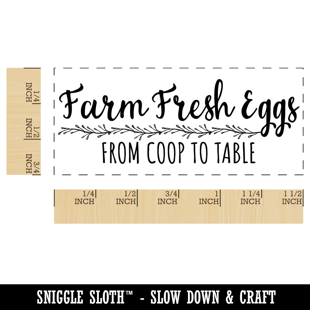 Farm Fresh Eggs From Coop to Table Label Carton Self-Inking Rubber Stamp  Ink Stamper for Business Office