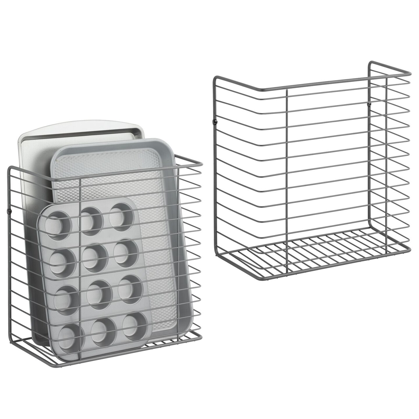 Mdesign Plastic Kitchen Food Storage Organizer Bin, 12 X 6 X 8, 6