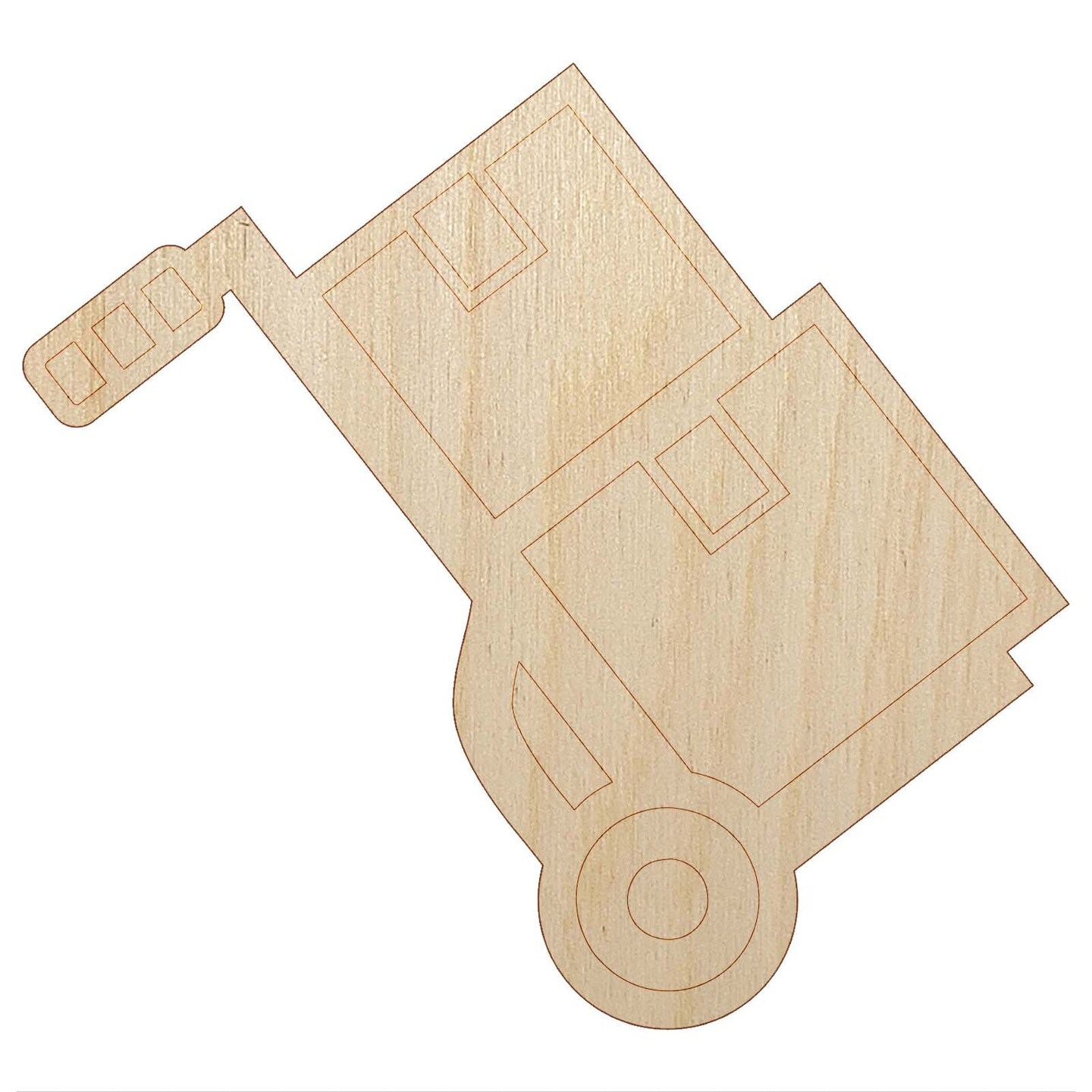 Hand Truck Dolly for Moving Boxes Unfinished Wood Shape Piece Cutout for DIY Craft Projects