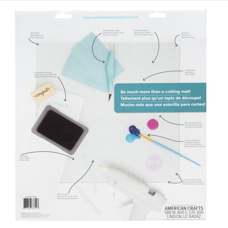 We R Memory Keepers TRIMMERS & MATS - PRECISION GLASS CUTTING MAT LILAC 60000582