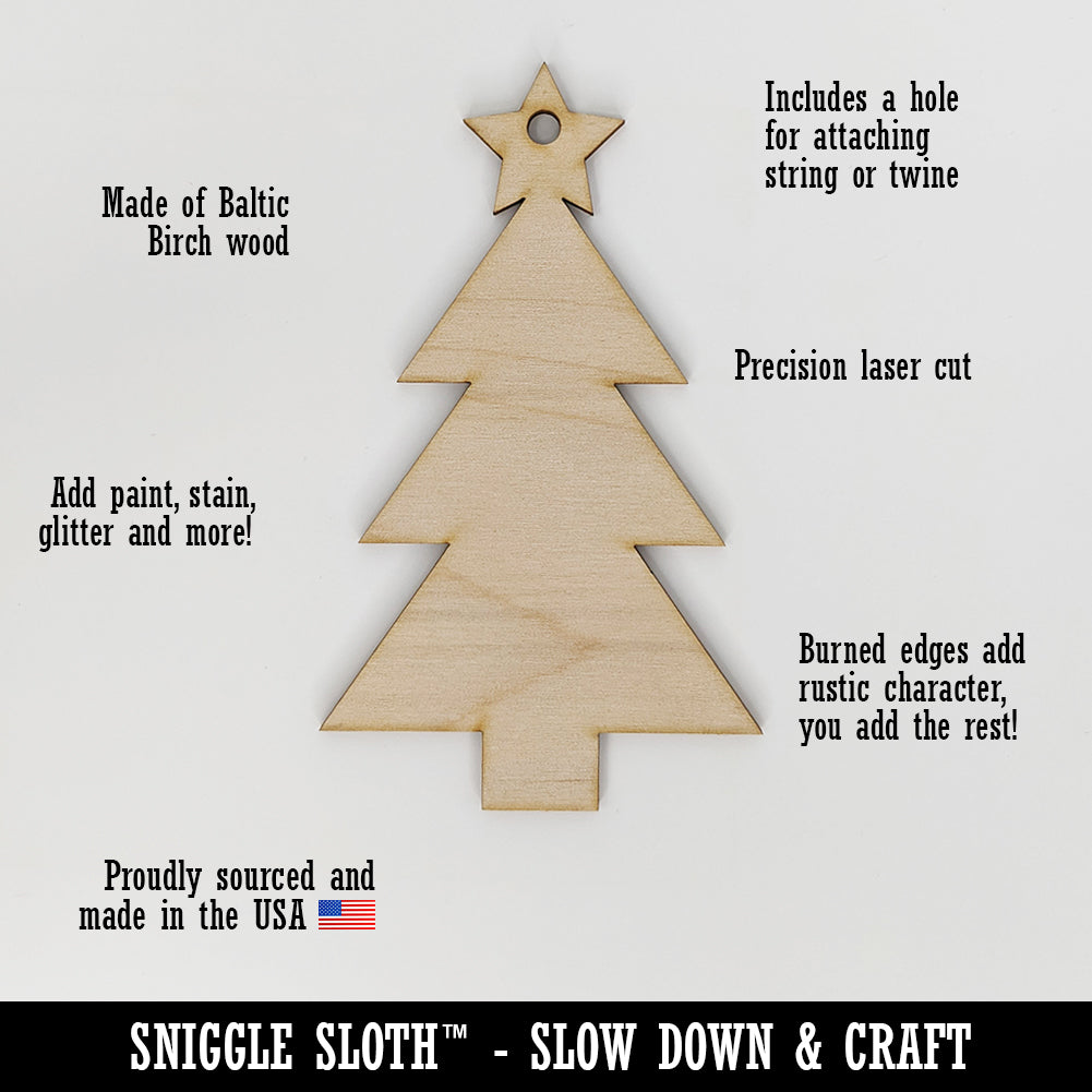 Grinning Cheshire Cat Unfinished Craft Wood Holiday Christmas Tree DIY Pre-Drilled Ornament