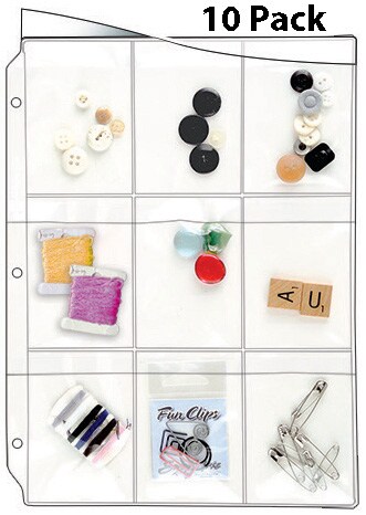 Binder Page for Notions - Top Load with Flaps