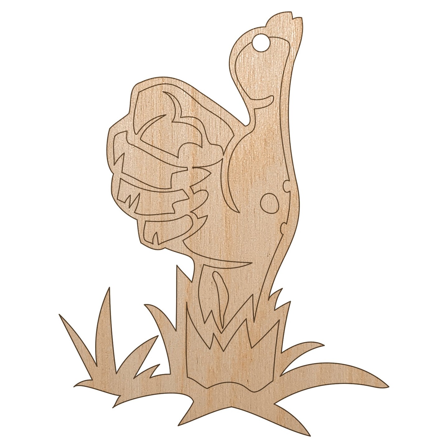 Zombie Hand Thumbs Up Halloween Good Job Unfinished Craft Wood Holiday Christmas Tree DIY Pre-Drilled Ornament