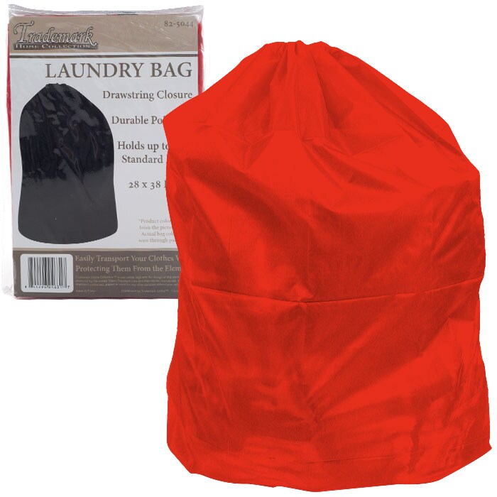 Everyday Home Heavy Duty Jumbo Sized Nylon Laundry Bag - RED