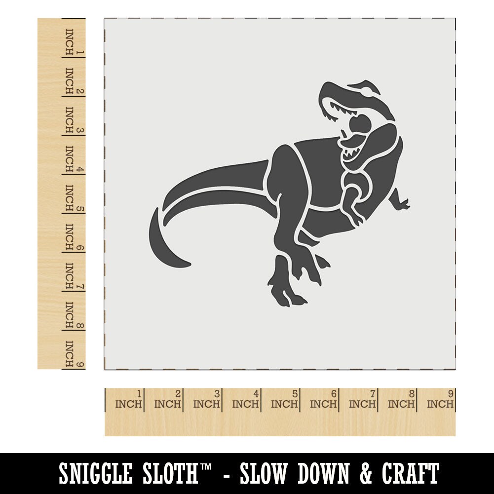 tyrannosaurus-rex-dinosaur-roaring-wall-cookie-diy-craft-reusable-stencil-michaels